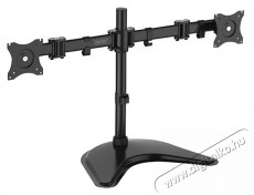 DIGITUS asztali univerzális (VESA 75 / 100) 2-es fekete monitor tartó konzol Tv kiegészítők - Fali tartó / konzol - Fali készülék tartó - 391877