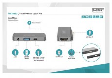 DIGITUS DA-70893 USB-C 4 portos univerz&aacute;lis mobil dokkol&oacute; Iroda &eacute;s sz&aacute;m&iacute;t&aacute;stechnika - Egy&eacute;b sz&aacute;m&iacute;t&aacute;stechnikai term&eacute;k - 456893