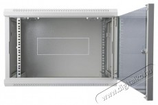DIGITUS 19 460x540x400 9U lapraszerelt &uuml;vegajt&oacute;s sz&uuml;rke fali rack szekr&eacute;ny Iroda &eacute;s sz&aacute;m&iacute;t&aacute;stechnika - H&aacute;l&oacute;zat - H&aacute;l&oacute;zati kieg&eacute;sz&iacute;tő - 452813