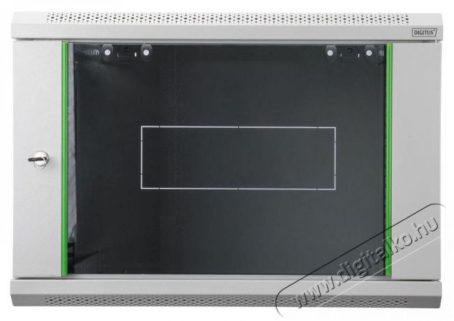 DIGITUS 19 460x540x400 9U lapraszerelt &uuml;vegajt&oacute;s sz&uuml;rke fali rack szekr&eacute;ny Iroda &eacute;s sz&aacute;m&iacute;t&aacute;stechnika - H&aacute;l&oacute;zat - H&aacute;l&oacute;zati kieg&eacute;sz&iacute;tő - 452813