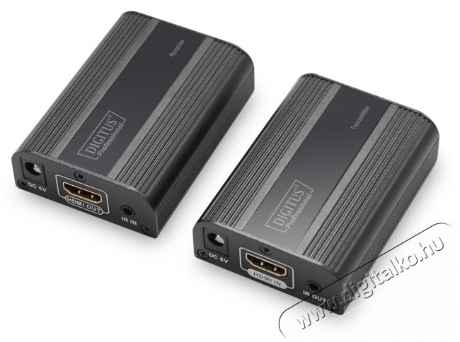DIGITUS DS-55204 4K HDMI 30/60m 4K Extender szett Iroda &eacute;s sz&aacute;m&iacute;t&aacute;stechnika - Egy&eacute;b sz&aacute;m&iacute;t&aacute;stechnikai term&eacute;k - 393670