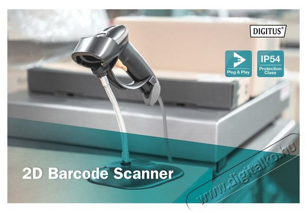 DIGITUS DA-81002 RJ45/USB 1D/2D k&eacute;zi vonalk&oacute;dolvas&oacute; USB kit &aacute;llv&aacute;nnyal Iroda &eacute;s sz&aacute;m&iacute;t&aacute;stechnika - Egy&eacute;b sz&aacute;m&iacute;t&aacute;stechnikai term&eacute;k - 500318