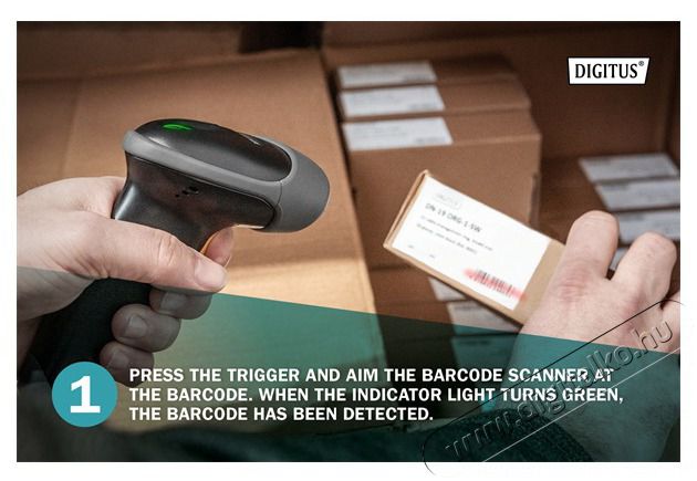 DIGITUS DA-81002 RJ45/USB 1D/2D k&eacute;zi vonalk&oacute;dolvas&oacute; USB kit &aacute;llv&aacute;nnyal Iroda &eacute;s sz&aacute;m&iacute;t&aacute;stechnika - Egy&eacute;b sz&aacute;m&iacute;t&aacute;stechnikai term&eacute;k - 500318