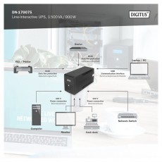 DIGITUS DN-170075 1500VA LCD sz&uuml;netmentes t&aacute;pegys&eacute;g Iroda &eacute;s sz&aacute;m&iacute;t&aacute;stechnika - Egy&eacute;b sz&aacute;m&iacute;t&aacute;stechnikai term&eacute;k - 507492