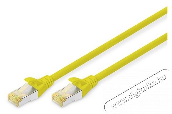 DIGITUS Cat.6A S/FTP LSZH 0,5m s&aacute;rga patch k&aacute;bel Tv kieg&eacute;sz&iacute;tők - K&aacute;bel / csatlakoz&oacute; - Optikai k&aacute;bel - 507752