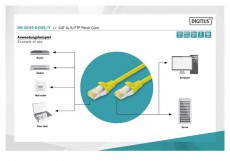 DIGITUS Cat.6A S/FTP LSZH 0,5m s&aacute;rga patch k&aacute;bel Tv kieg&eacute;sz&iacute;tők - K&aacute;bel / csatlakoz&oacute; - Optikai k&aacute;bel - 507752