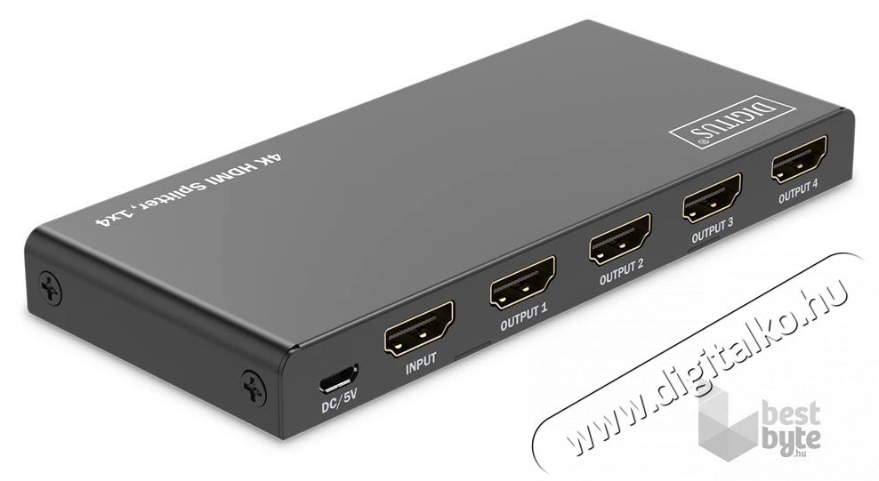 DIGITUS DS-55337 4 portos 4K/60Hz HDMI splitter Iroda &eacute;s sz&aacute;m&iacute;t&aacute;stechnika - Egy&eacute;b sz&aacute;m&iacute;t&aacute;stechnikai term&eacute;k - 507437