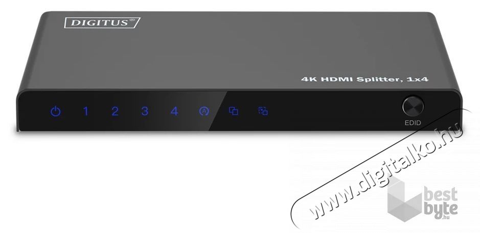 DIGITUS DS-55337 4 portos 4K/60Hz HDMI splitter Iroda &eacute;s sz&aacute;m&iacute;t&aacute;stechnika - Egy&eacute;b sz&aacute;m&iacute;t&aacute;stechnikai term&eacute;k - 507437