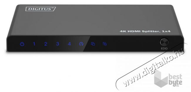 DIGITUS DS-55337 4 portos 4K/60Hz HDMI splitter Iroda &eacute;s sz&aacute;m&iacute;t&aacute;stechnika - Egy&eacute;b sz&aacute;m&iacute;t&aacute;stechnikai term&eacute;k - 507437