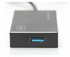 DIGITUS DA-70240-1 Superspeed 4 portos USB 3.0 office HUB Iroda &eacute;s sz&aacute;m&iacute;t&aacute;stechnika - Notebook kieg&eacute;sz&iacute;tő - USB hub / eloszt&oacute; - 514464