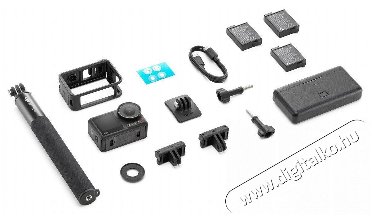DJI Osmo Action 4 Adventure Combo F&eacute;nyk&eacute;pezőg&eacute;p / kamera - Sport kamera - 4K felbont&aacute;s&uacute; - 519912