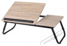 DOCHTMANN Modern laptop asztal 58 &times; 38 &times; 21 cm, fa, f&eacute;m - Iroda &eacute;s sz&aacute;m&iacute;t&aacute;stechnika - Egy&eacute;b sz&aacute;m&iacute;t&aacute;stechnikai term&eacute;k - 518314