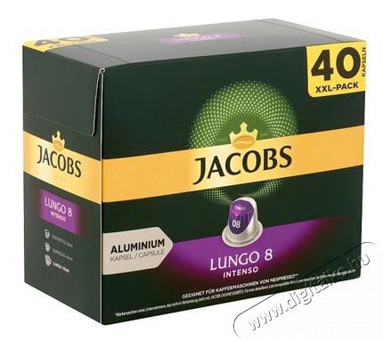 Douwe Egberts Jacobs Lungo 8 Intenso 40 db k&aacute;v&eacute;kapszula Konyhai term&eacute;kek - K&aacute;v&eacute;főző / k&aacute;v&eacute;&ouml;rlő / kieg&eacute;sz&iacute;tő - K&aacute;v&eacute; kapszula / pod / szemes / őr&ouml;lt k&aacute;v&eacute; - 394061