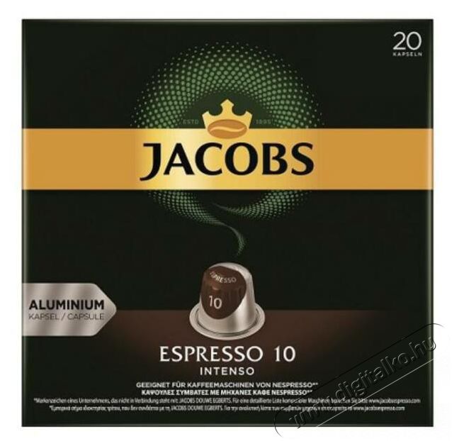 Douwe Egberts Jacobs Espresso Intenso Nespresso kompatibilis 20 db k&aacute;v&eacute;kapszula Konyhai term&eacute;kek - K&aacute;v&eacute;főző / k&aacute;v&eacute;&ouml;rlő / kieg&eacute;sz&iacute;tő - K&aacute;v&eacute; kapszula / pod / szemes / őr&ouml;lt k&aacute;v&eacute; - 404318