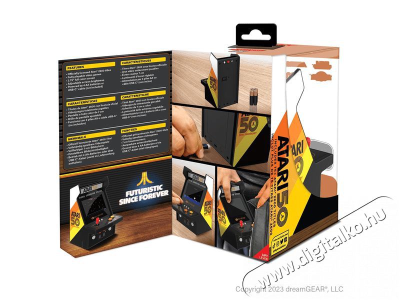 DREAMGEAR My Arcade DGUNL-7013 Atari Micro Player Pro Portable Retro Arcade 6.75 Hordothat&oacute; J&aacute;t&eacute;kkonzol Iroda &eacute;s sz&aacute;m&iacute;t&aacute;stechnika - J&aacute;t&eacute;k konzol - Kontroller - 498060