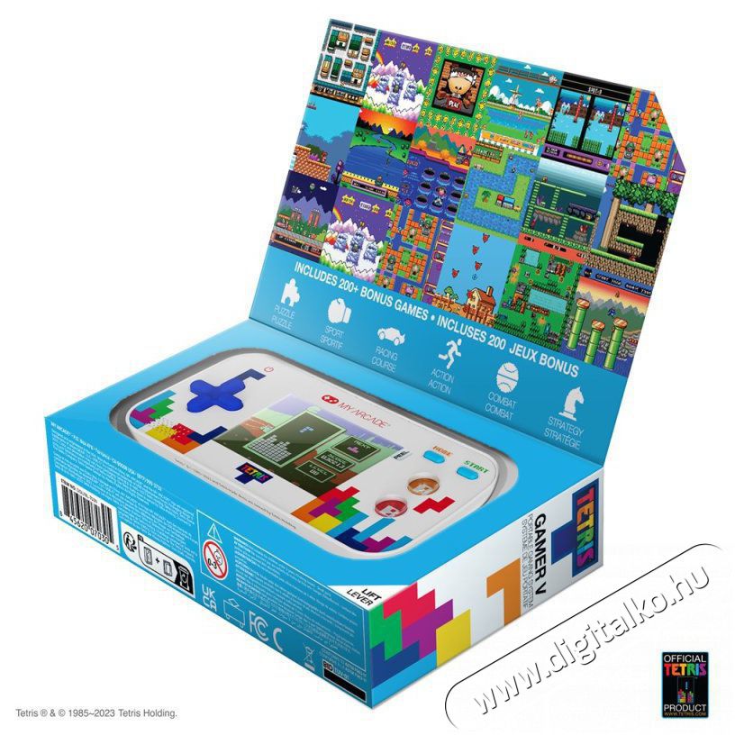 DREAMGEAR My Arcade DGUNL-7030 Gamer V Classic Tetris Hordozhat&oacute; K&eacute;zikonzol Iroda &eacute;s sz&aacute;m&iacute;t&aacute;stechnika - Egy&eacute;b sz&aacute;m&iacute;t&aacute;stechnikai term&eacute;k - 498069