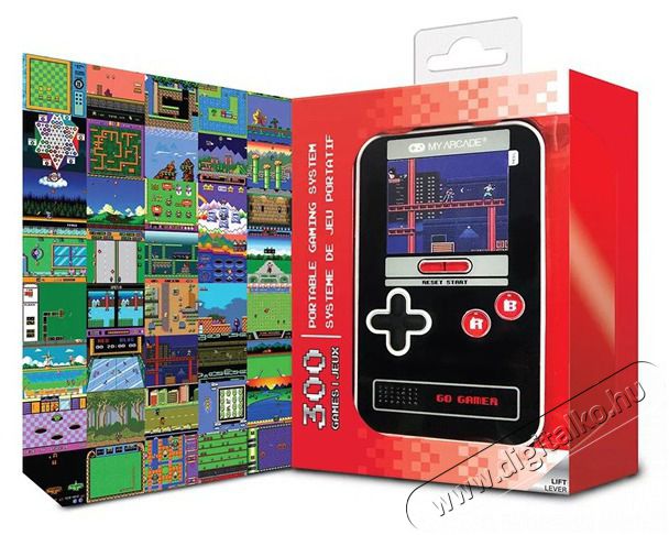 DREAMGEAR My Arcade DGUN-3909 Go Gamer Classic 300in1 fekete-piros hordozhat&oacute; k&eacute;zikonzol Iroda &eacute;s sz&aacute;m&iacute;t&aacute;stechnika - J&aacute;t&eacute;k konzol - Kontroller - 499128