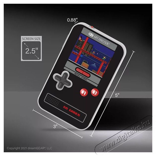 DREAMGEAR My Arcade DGUN-3909 Go Gamer Classic 300in1 fekete-piros hordozhat&oacute; k&eacute;zikonzol Iroda &eacute;s sz&aacute;m&iacute;t&aacute;stechnika - J&aacute;t&eacute;k konzol - Kontroller - 499128