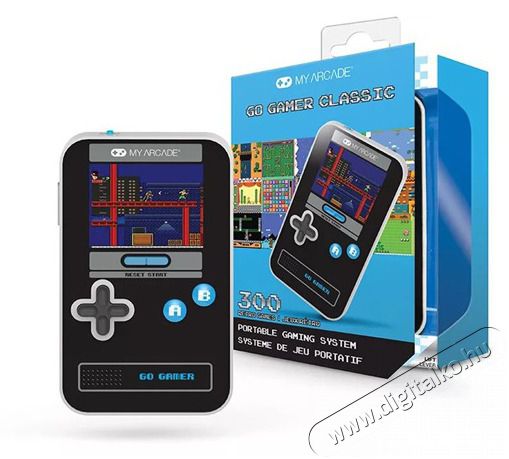 DREAMGEAR My Arcade DGUN-3913 Go Gamer Classic 300in1 fekete-k&eacute;k hordozhat&oacute; k&eacute;zikonzol Iroda &eacute;s sz&aacute;m&iacute;t&aacute;stechnika - J&aacute;t&eacute;k konzol - Kontroller - 499120