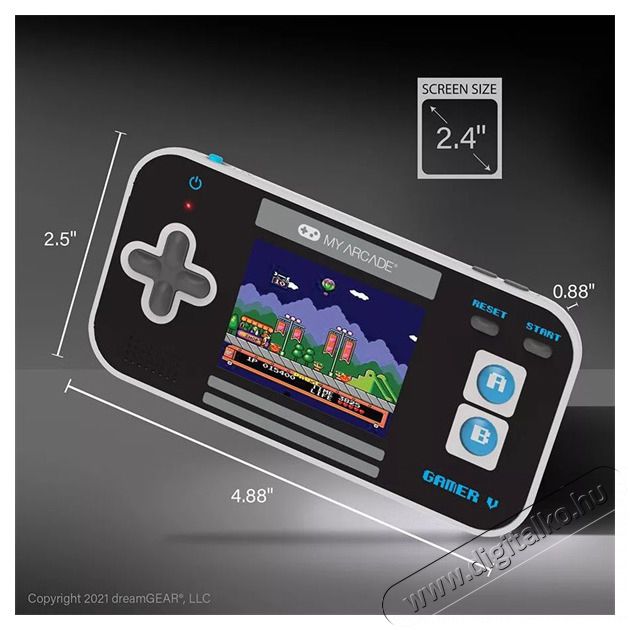 DREAMGEAR My Arcade DGUN-3919 Gamer V Classic 220in1 fekete-k&eacute;k hordozhat&oacute; k&eacute;zikonzol Iroda &eacute;s sz&aacute;m&iacute;t&aacute;stechnika - J&aacute;t&eacute;k konzol - Kontroller - 499122