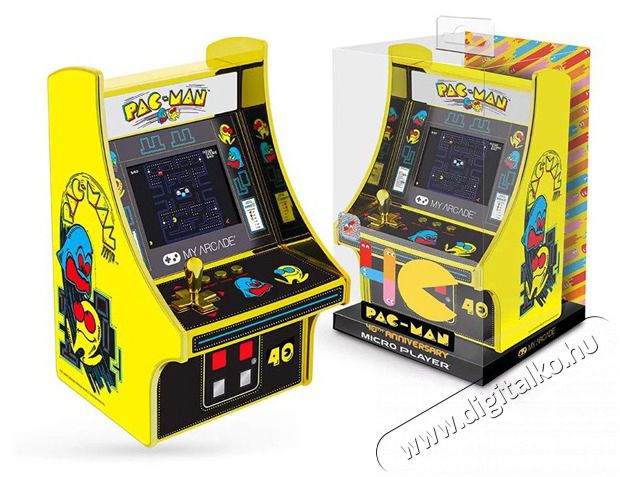 DREAMGEAR My Arcade DGUNL-3290 Pac-Man 40th Anniversary Micro Player Retro Arcade 6.75 hordozhat&oacute; j&aacute;t&eacute;kkonzol Iroda &eacute;s sz&aacute;m&iacute;t&aacute;stechnika - J&aacute;t&eacute;k konzol - Kontroller - 499141
