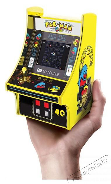 DREAMGEAR My Arcade DGUNL-3290 Pac-Man 40th Anniversary Micro Player Retro Arcade 6.75 hordozhat&oacute; j&aacute;t&eacute;kkonzol Iroda &eacute;s sz&aacute;m&iacute;t&aacute;stechnika - J&aacute;t&eacute;k konzol - Kontroller - 499141