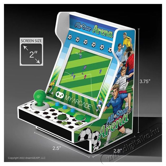DREAMGEAR My Arcade DGUNL-4119 All-Star Arena 100+ Pico Player Retro Arcade 3.7 hordozhat&oacute; j&aacute;t&eacute;kkonzol Iroda &eacute;s sz&aacute;m&iacute;t&aacute;stechnika - J&aacute;t&eacute;k konzol - Kontroller - 499130