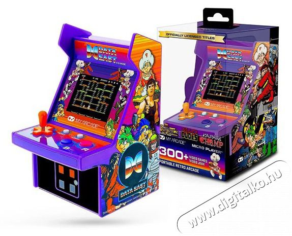DREAMGEAR My Arcade DGUNL-4124 Data East 300+ Micro Player Retro Arcade 6.75 hordozhat&oacute; j&aacute;t&eacute;kkonzol Iroda &eacute;s sz&aacute;m&iacute;t&aacute;stechnika - J&aacute;t&eacute;k konzol - Kontroller - 499136