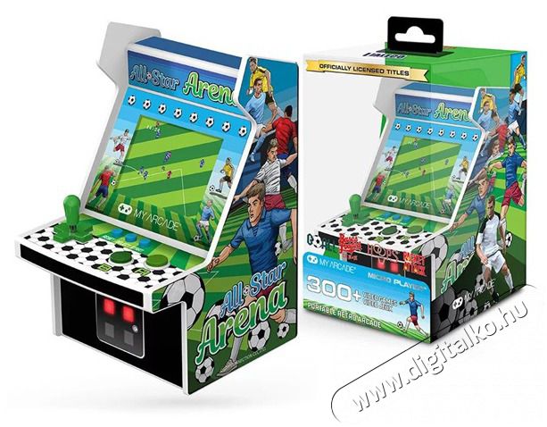 DREAMGEAR My Arcade DGUNL-4125 All-Star Arena 300+ Micro Player Retro Arcade 6.75 hordozhat&oacute; j&aacute;t&eacute;kkonzol Iroda &eacute;s sz&aacute;m&iacute;t&aacute;stechnika - J&aacute;t&eacute;k konzol - Kontroller - 499137