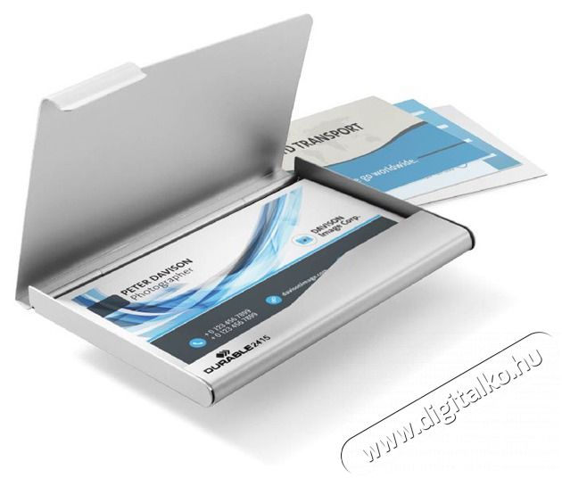 DURABLE 20 k&aacute;rty&aacute;hoz ez&uuml;st n&eacute;vjegyk&aacute;rtyatart&oacute; Iroda &eacute;s sz&aacute;m&iacute;t&aacute;stechnika - Nyomtat&oacute; - Kieg&eacute;sz&iacute;tő - 391795