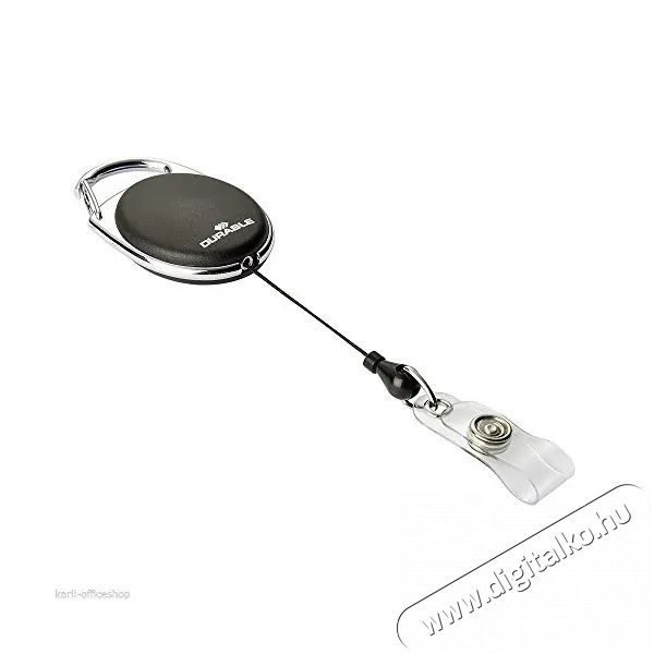 DURABLE Style joj&oacute;s patentos 1db fekete n&eacute;vkitűző tart&oacute; Iroda &eacute;s sz&aacute;m&iacute;t&aacute;stechnika - Nyomtat&oacute; - Kieg&eacute;sz&iacute;tő - 391834