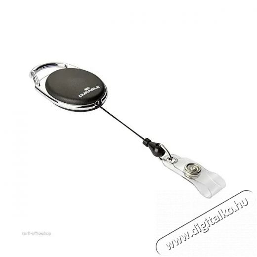 DURABLE Style joj&oacute;s patentos 1db fekete n&eacute;vkitűző tart&oacute; Iroda &eacute;s sz&aacute;m&iacute;t&aacute;stechnika - Nyomtat&oacute; - Kieg&eacute;sz&iacute;tő - 391834