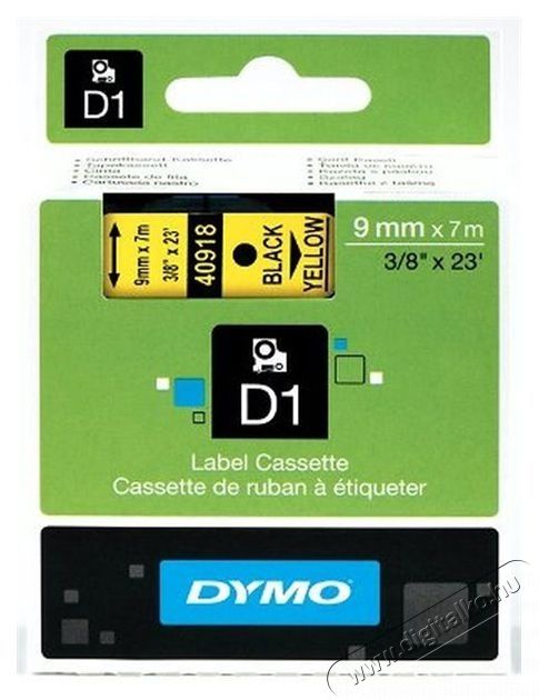 DYMO D1 9mmx7m s&aacute;rga/fekete feliratoz&oacute;g&eacute;p szalag Iroda &eacute;s sz&aacute;m&iacute;t&aacute;stechnika - Egy&eacute;b sz&aacute;m&iacute;t&aacute;stechnikai term&eacute;k - 453686