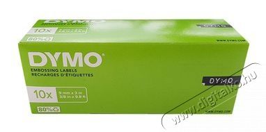 DYMO 3D 9mmx3m fekete műanyag szalag Iroda &eacute;s sz&aacute;m&iacute;t&aacute;stechnika - Egy&eacute;b sz&aacute;m&iacute;t&aacute;stechnikai term&eacute;k - 450825