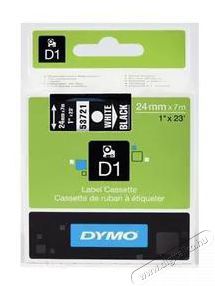 DYMO D1 24mmx7m fekete/feh&eacute;r feliratoz&oacute;g&eacute;p szalag Iroda &eacute;s sz&aacute;m&iacute;t&aacute;stechnika - C&iacute;mkenyomtat&oacute; - Szalag c&iacute;mkenyomtat&oacute;hoz - 438801