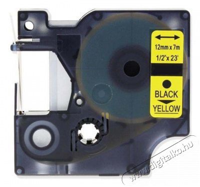 DYMO D1 12mmx7m s&aacute;rga/fekete feliratoz&oacute;g&eacute;p szalag Iroda &eacute;s sz&aacute;m&iacute;t&aacute;stechnika - Egy&eacute;b sz&aacute;m&iacute;t&aacute;stechnikai term&eacute;k - 442136