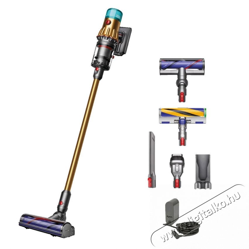 Dyson V12 Slim Detect Absolute 448870-01 F&uuml;ggőleges vezet&eacute;k n&eacute;lk&uuml;li porsz&iacute;v&oacute;, 545 W, HEPA szűrővel, auton&oacute;mia 60 perc, 3 tiszt&iacute;t&aacute;si m&oacute;d, arany H&aacute;ztart&aacute;s / Otthon / K&uuml;lt&eacute;r - Porsz&iacute;v&oacute; / takar&iacute;t&oacute;g&eacute;p - K&eacute;zi / &aacute;ll&oacute; porsz&iacute;v&oacute; - 536386