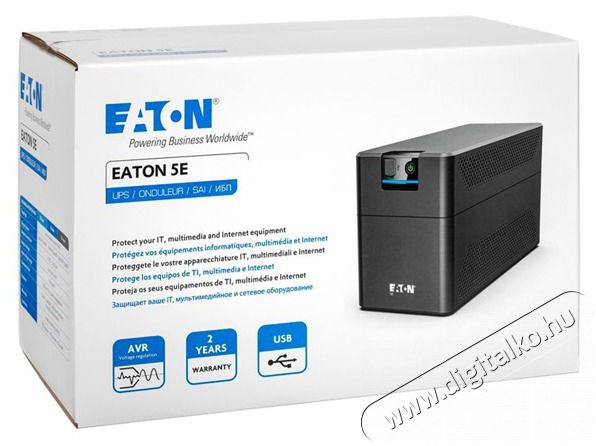 Eaton 5E Gen2 5E1200UD USB DIN 660W fekete sz&uuml;netmentes t&aacute;pegys&eacute;g Iroda &eacute;s sz&aacute;m&iacute;t&aacute;stechnika - Sz&aacute;m&iacute;t&oacute;g&eacute;p tartoz&eacute;k - T&aacute;pegys&eacute;g - 499104