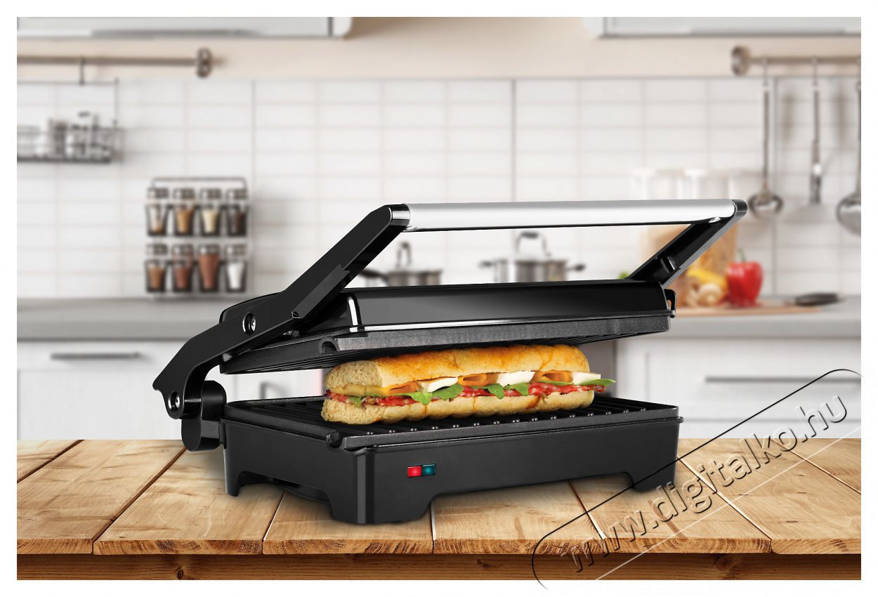 ECG S-2070 Panini maker/Mini grill Konyhai term&eacute;kek - Konyhai kisg&eacute;p (s&uuml;t&eacute;s / főz&eacute;s / hűt&eacute;s / &eacute;telk&eacute;sz&iacute;t&eacute;s) - Kontakt grill s&uuml;tő / s&uuml;tőlap - 399567