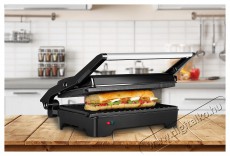 ECG S-2070 Panini maker/Mini grill Konyhai termékek - Konyhai kisgép (sütés / főzés / hűtés / ételkészítés) - Kontakt grill sütő / sütőlap - 399567
