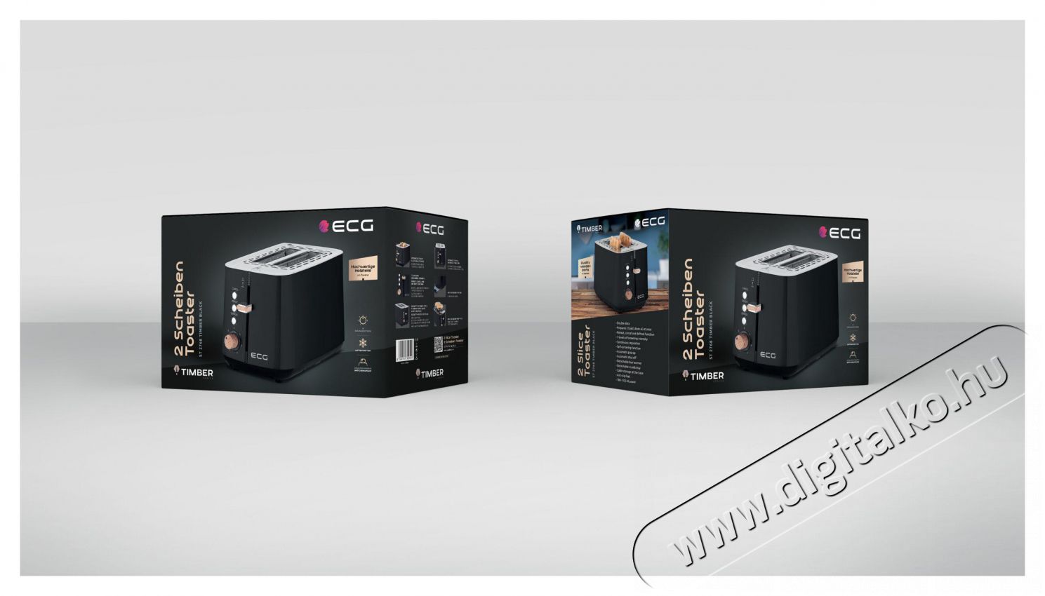 ECG ST 2768 Timber Black Keny&eacute;rpir&iacute;t&oacute; Konyhai term&eacute;kek - Konyhai kisg&eacute;p (s&uuml;t&eacute;s / főz&eacute;s / hűt&eacute;s / &eacute;telk&eacute;sz&iacute;t&eacute;s) - Keny&eacute;rpir&iacute;t&oacute; - 491284