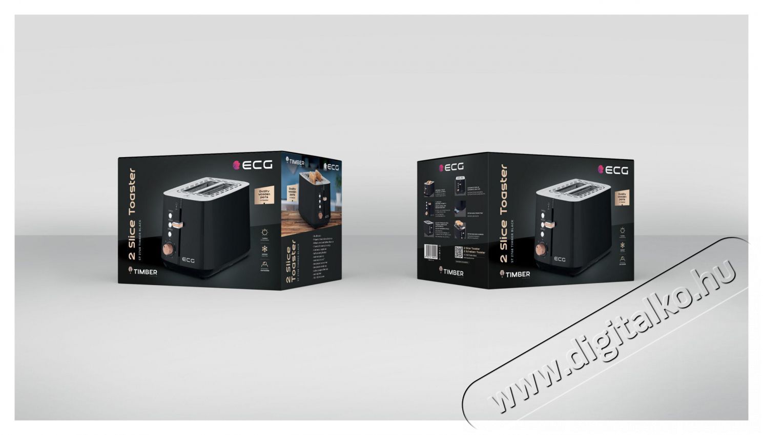 ECG ST 2768 Timber Black Keny&eacute;rpir&iacute;t&oacute; Konyhai term&eacute;kek - Konyhai kisg&eacute;p (s&uuml;t&eacute;s / főz&eacute;s / hűt&eacute;s / &eacute;telk&eacute;sz&iacute;t&eacute;s) - Keny&eacute;rpir&iacute;t&oacute; - 491284