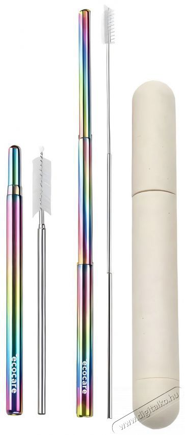 ECOCARE K&ouml;rnyezetbar&aacute;t teleszk&oacute;pos sz&iacute;v&oacute;sz&aacute;l Rainbow 1 db Konyhai term&eacute;kek - Konyhai eszk&ouml;z - Egy&eacute;b konyhai eszk&ouml;z - 524693