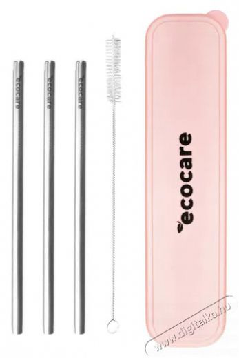 ECOCARE F&eacute;m sz&iacute;v&oacute;sz&aacute;l k&eacute;szlet, r&oacute;zsasz&iacute;n, tokkal Konyhai term&eacute;kek - Konyhai eszk&ouml;z - K&eacute;szlet / szett - 528588