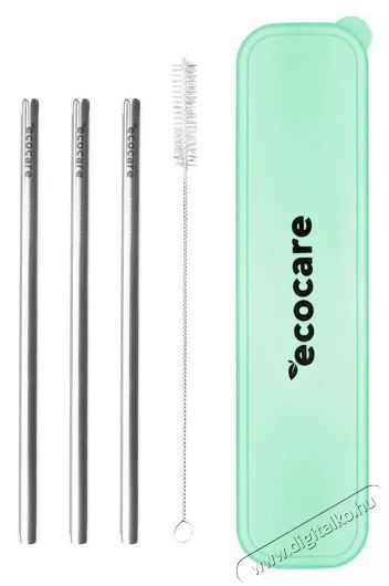 ECOCARE F&eacute;m sz&iacute;v&oacute;sz&aacute;l k&eacute;szlet Z&ouml;ld, tokkal Konyhai term&eacute;kek - Konyhai eszk&ouml;z - K&eacute;szlet / szett - 528587