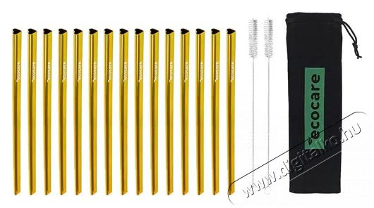 ECOCARE K&ouml;rnyezetbar&aacute;t f&eacute;m sz&iacute;v&oacute;sz&aacute;l - sz&iacute;v, arany 15 db Konyhai term&eacute;kek - Konyhai eszk&ouml;z - K&eacute;szlet / szett - 528595