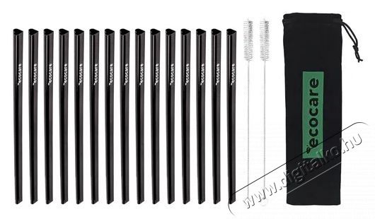 ECOCARE K&ouml;rnyezetbar&aacute;t f&eacute;m sz&iacute;v&oacute;sz&aacute;l - sz&iacute;v fekete 15 db Konyhai term&eacute;kek - Konyhai eszk&ouml;z - K&eacute;szlet / szett - 528592