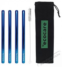 ECOCARE Maxi K&ouml;rnyezetbar&aacute;t f&eacute;m sz&iacute;v&oacute;sz&aacute;l, k&eacute;k, 21,5x1,2 cm, 4 db Konyhai term&eacute;kek - Konyhai eszk&ouml;z - Egy&eacute;b konyhai eszk&ouml;z - 529426