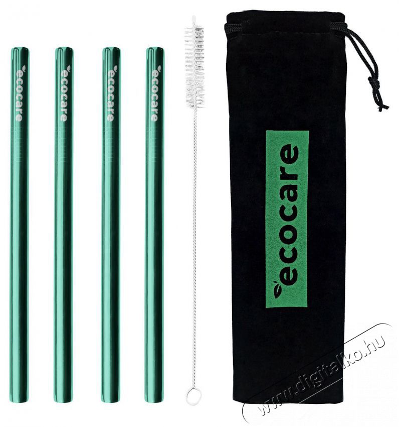 ECOCARE Maxi K&ouml;rnyezetbar&aacute;t f&eacute;m sz&iacute;v&oacute;sz&aacute;l, z&ouml;ld, 21,5x1,2 cm, 4 db Konyhai term&eacute;kek - Konyhai eszk&ouml;z - Egy&eacute;b konyhai eszk&ouml;z - 529428