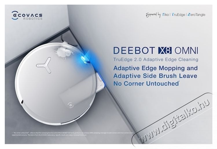 Ecovacs DEEBOT X8 OMNI robotporsz&iacute;v&oacute;, 18000Pa, 6400mAh Li-ion akkumul&aacute;tor, 110ml v&iacute;ztart&aacute;ly, 220ml portart&aacute;ly, 2x 4l &aacute;llom&aacute;s szennyv&iacute;z tart&aacute;ly, 3l portart&aacute;ly, Feh&eacute;r H&aacute;ztart&aacute;s / Otthon / K&uuml;lt&eacute;r - Porsz&iacute;v&oacute; / takar&iacute;t&oacute;g&eacute;p - Robotporsz&iacute;v&oacute; - 536391